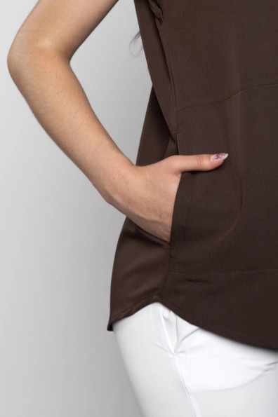 Zdravotnická halena INFINITE Flex Clara Stretch - čokoládová