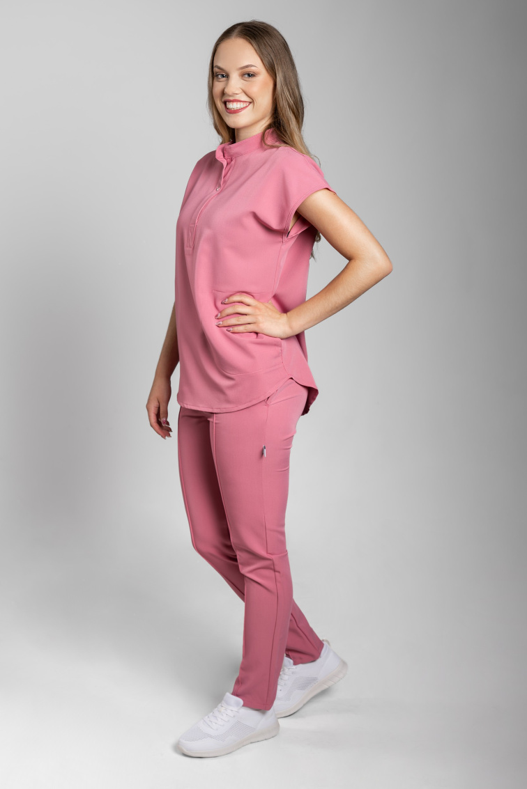 Zdravotnické kalhoty INFINITE Flex Mary Stretch - starorůžové