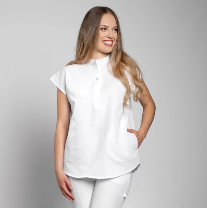 Zdravotnická halena INFINITE Flex Clara Stretch - bílá