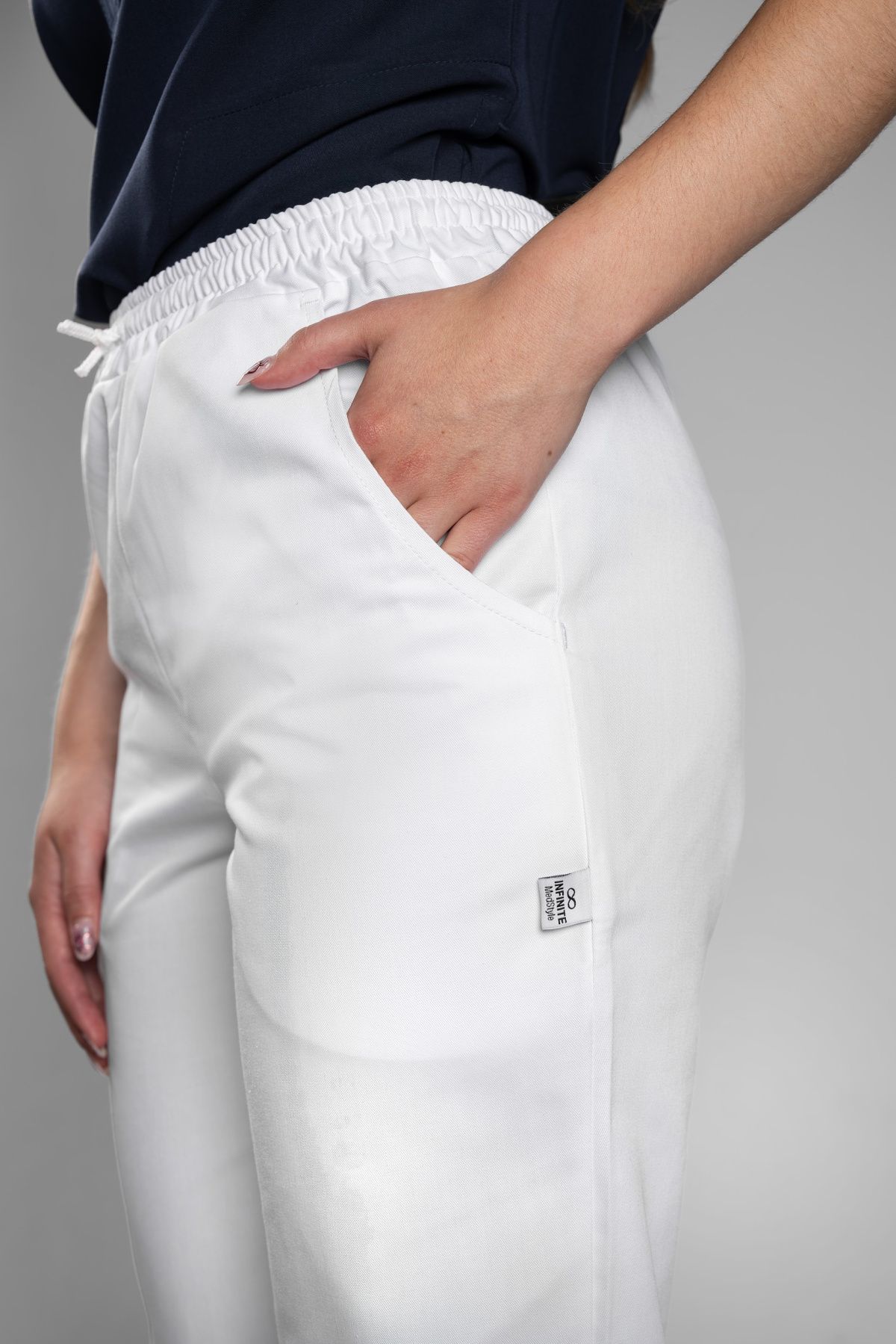 Zdravotnické kalhoty INFINITE Flex Rosalind - bílé
