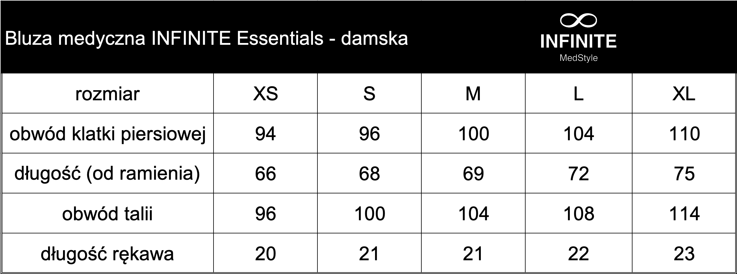 Lékařská halena INFINITE Essentials dámská - bílá