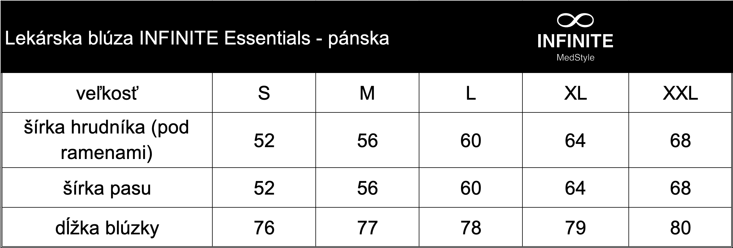 Lékařská halena INFINITE Essentials pánská - bílá