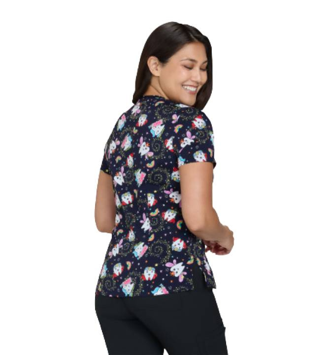 Lékařská halena koi Leslie dámská - zuby