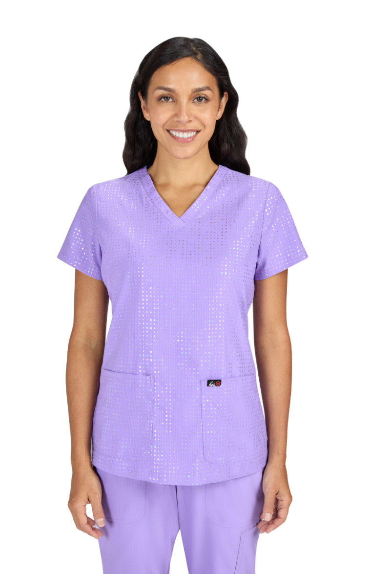 Zdravotnická halena koi Velora - Iridescent French Lavender