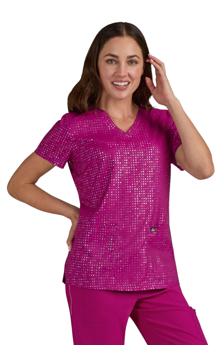 Zdravotnická halena koi Velora - Iridescent Azalea Pink