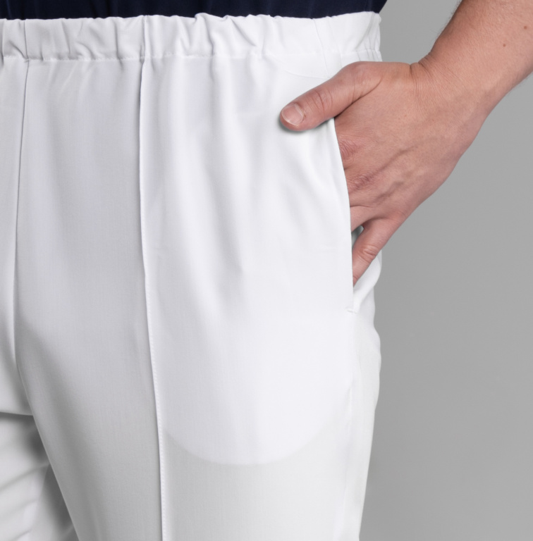 Zdravotnické kalhoty INFINITE Flex Harvey Stretch - bílé