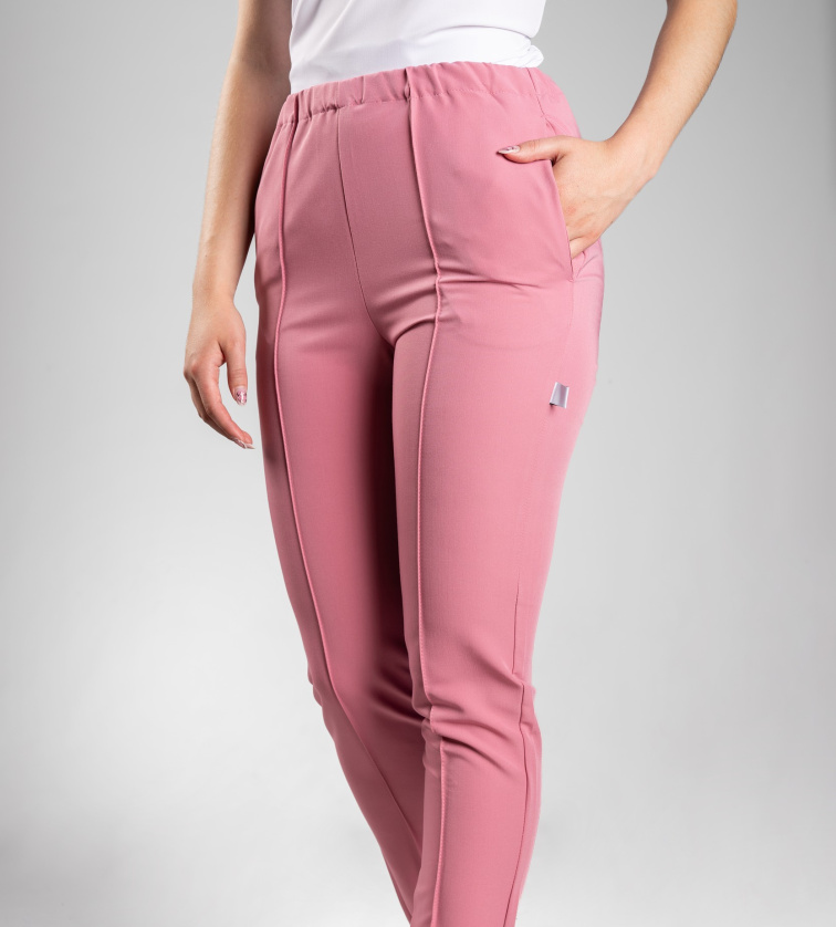 Zdravotnické kalhoty INFINITE Flex Mary Stretch - starorůžové