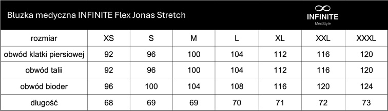 Zdravotnická halena INFINITE Flex Jonas Stretch - bílá
