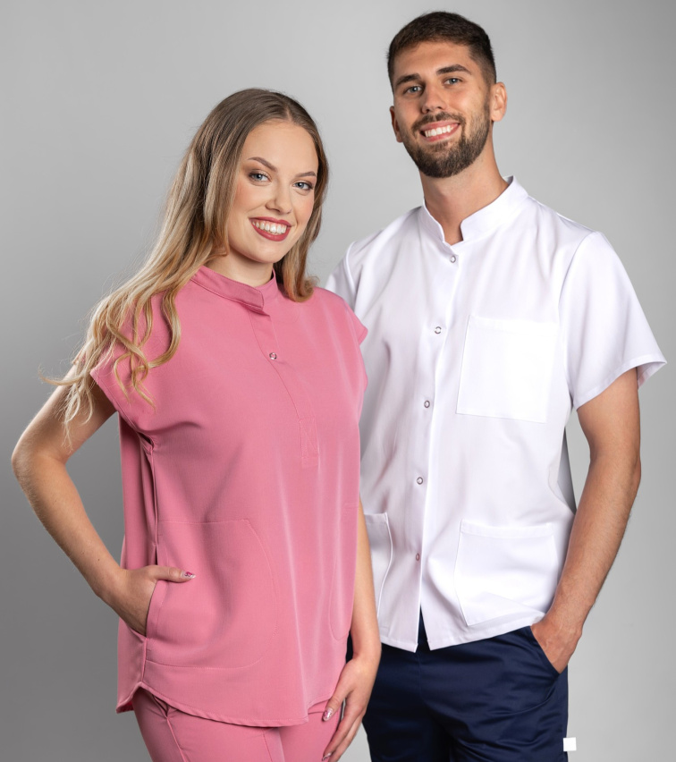 Zdravotnické kalhoty INFINITE Flex Mary Stretch - starorůžové