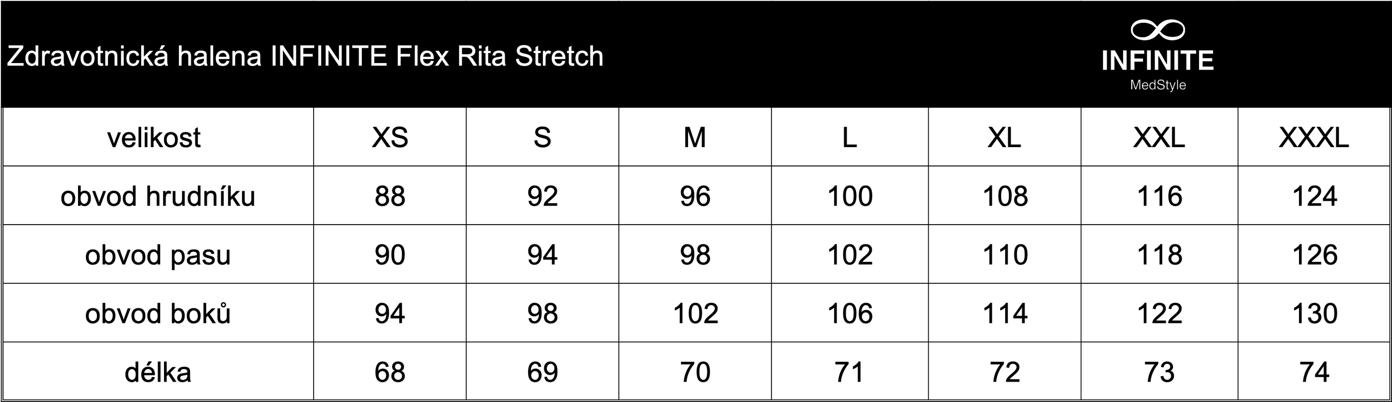 Zdravotnická halena INFINITE Flex Rita Stretch - modrá