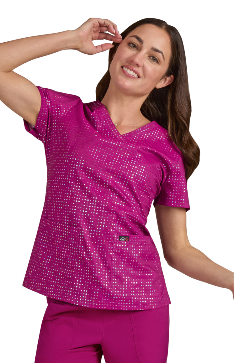 Zdravotnická halena koi Velora - Iridescent Azalea Pink