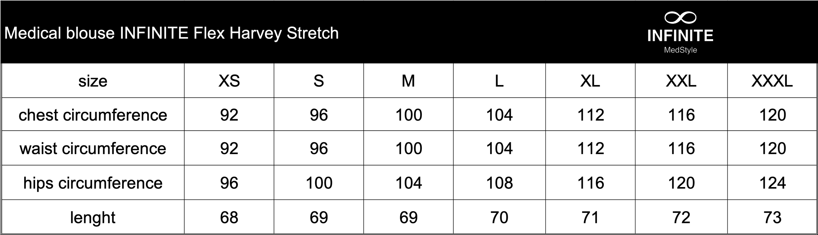 Zdravotnická halena INFINITE Flex Harvey Stretch - tmavě modrá
