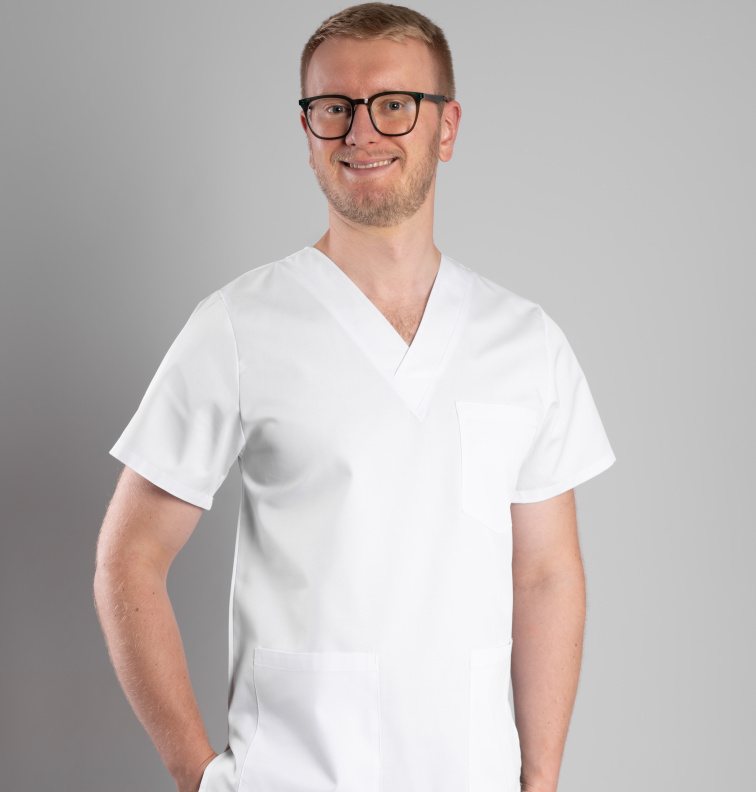 Zdravotnická halena INFINITE Flex Vesalius - bílá