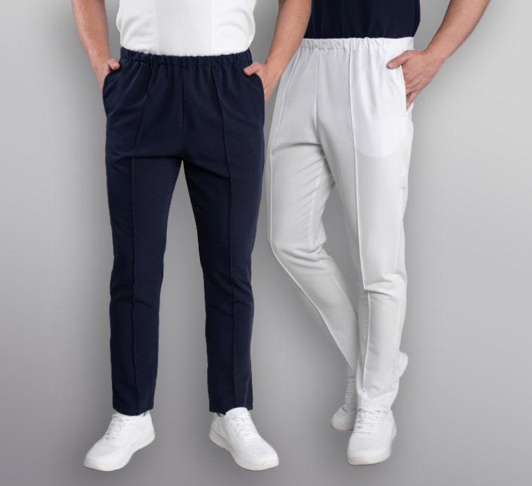 Zdravotnické kalhoty INFINITE Flex Harvey Stretch - bílé