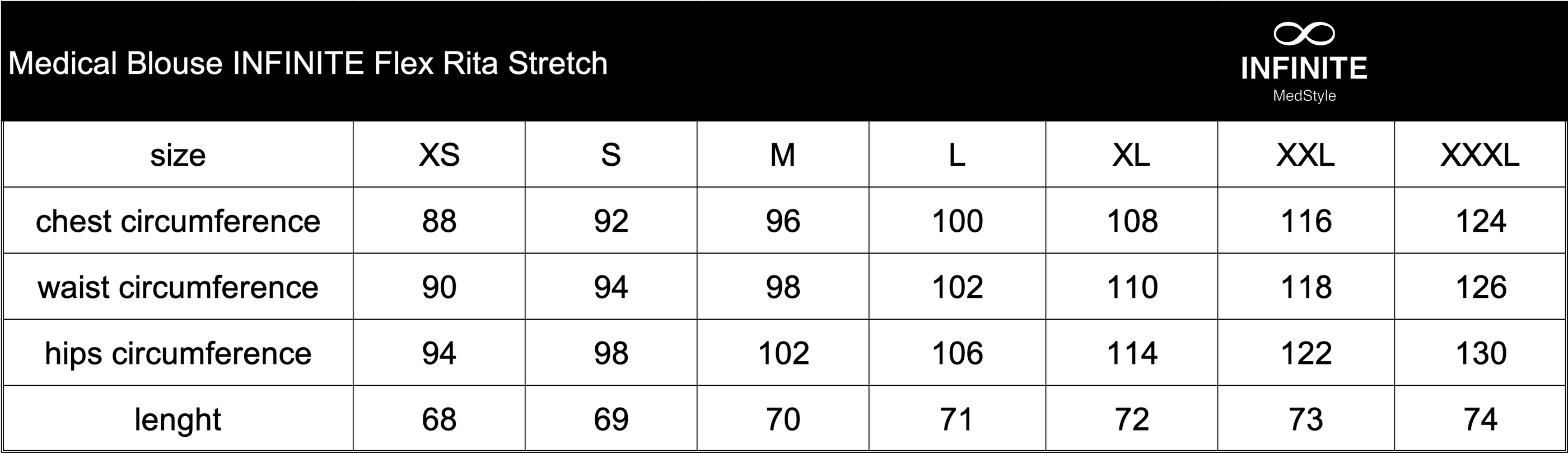 Zdravotnická halena INFINITE Flex Rita Stretch - modrá