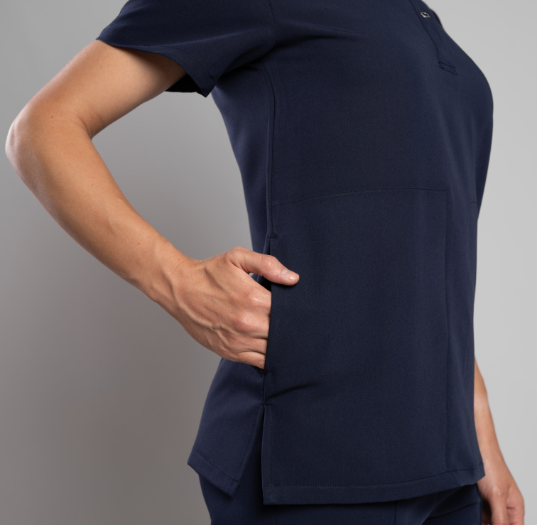 Zdravotnická halena INFINITE Flex Mary Stretch - tmavě modrá