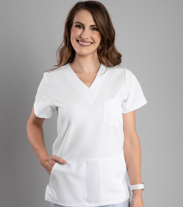 Zdravotnické kalhoty INFINITE Flex Mary Stretch - bílé