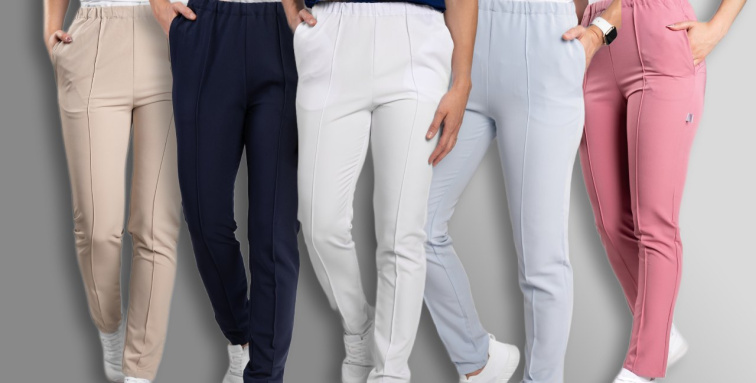 Zdravotnické kalhoty INFINITE Flex Mary Stretch - starorůžové