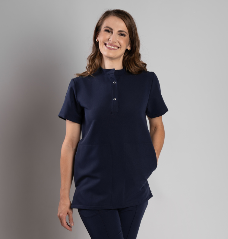 Zdravotnická halena INFINITE Flex Mary Stretch - tmavě modrá