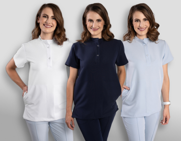 Zdravotnická halena INFINITE Flex Mary Stretch - tmavě modrá