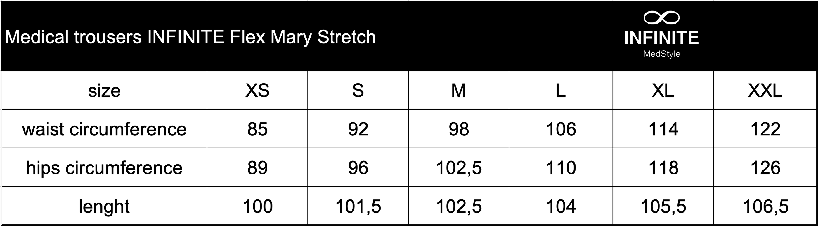 Zdravotnické kalhoty INFINITE Flex Mary Stretch - modré