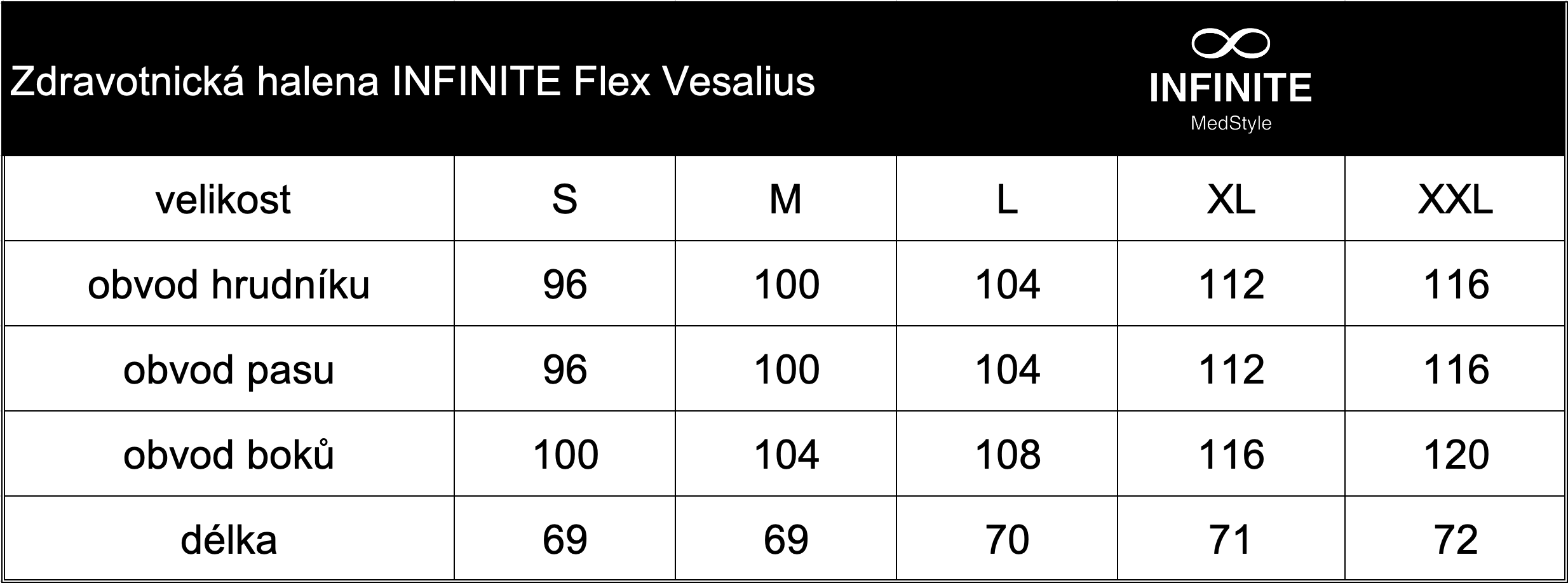 Zdravotnická halena INFINITE Flex Vesalius - bílá