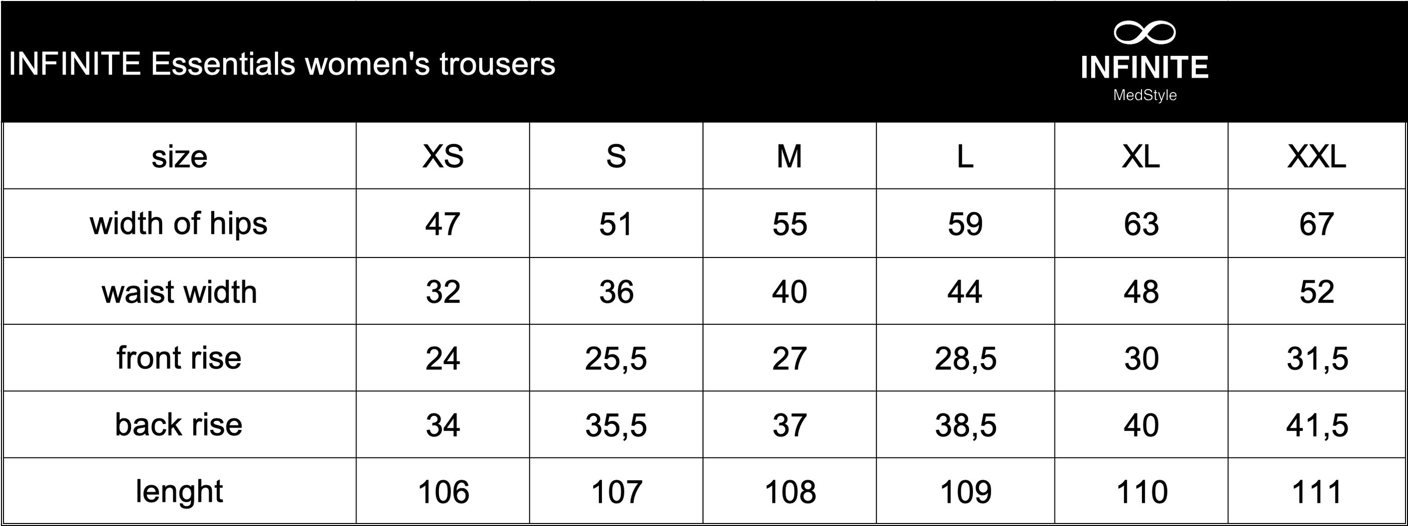 Kalhoty INFINITE Essentials dámské - bílé