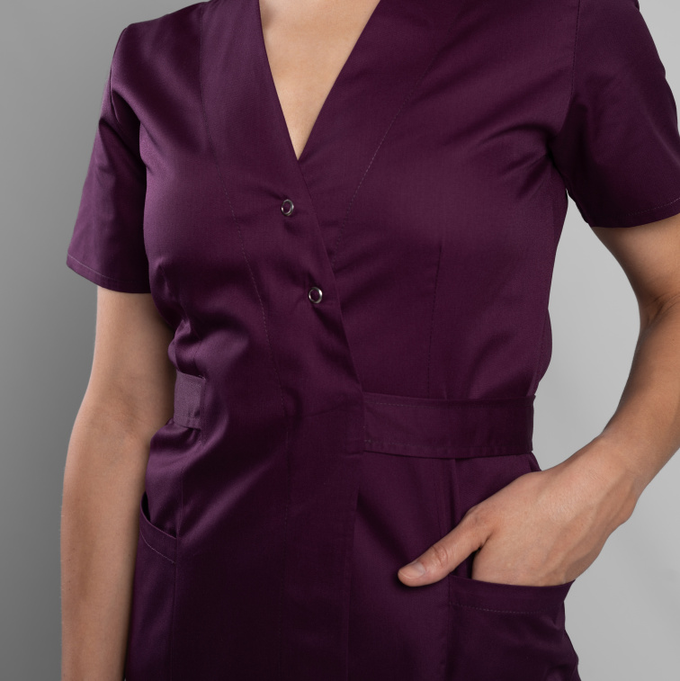 Zdravotnická halena INFINITE Flex Florence - tmavě fialová