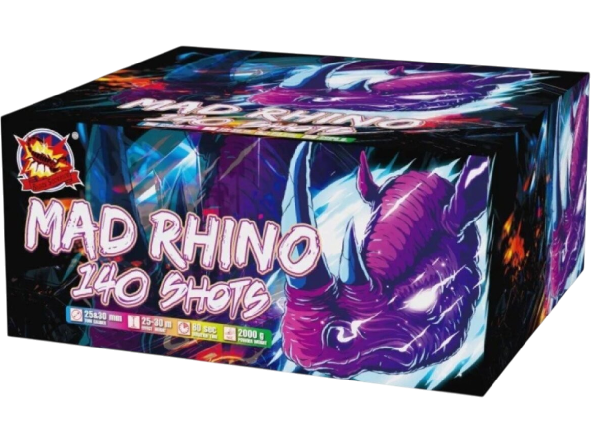 Ohňostroj Mad Rhino 140rán/25-30mm