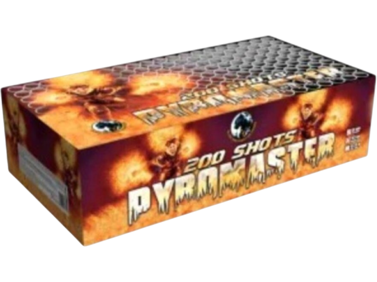 Zložený ohňostroj Pyromaster 200rán/20mm