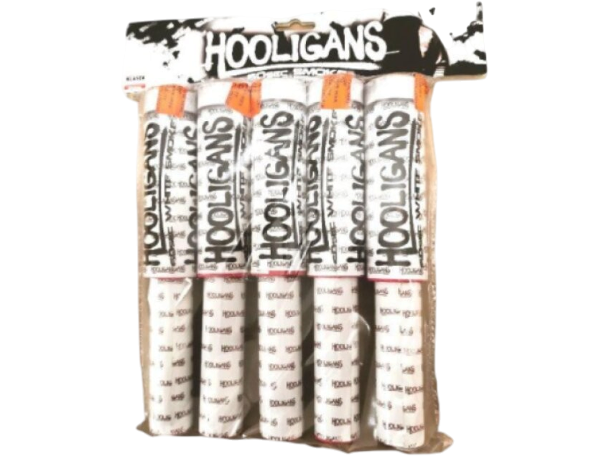 Hooligans dymová pochodeň - biela