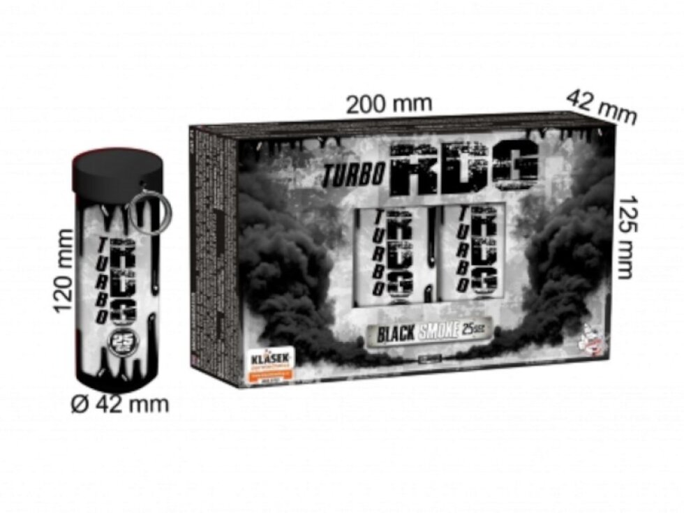 Čierna Turbo dymovnica 5ks