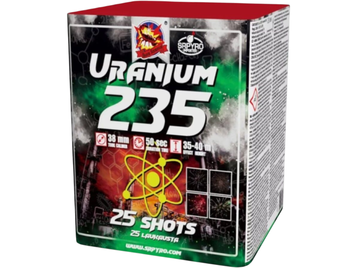 Ohňostroj Uranium 235 25rán/38mm