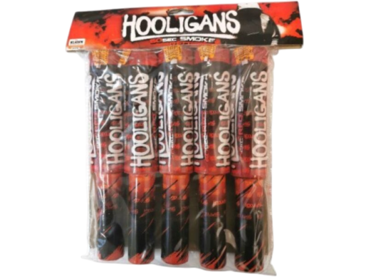 Hooligans dymová pochodeň - červená