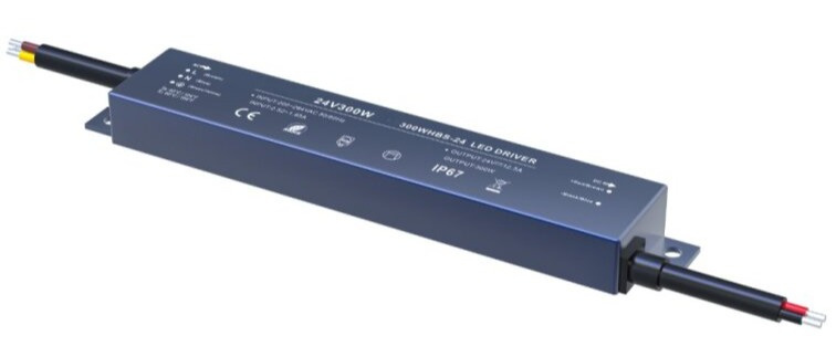 LED napájací zdroj 300W, 24V, IP67 - MINI