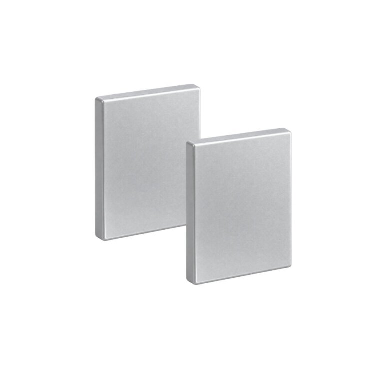 Koncovky pre LED lištu WALL-GLOW / FULL - strieborné (2ks)