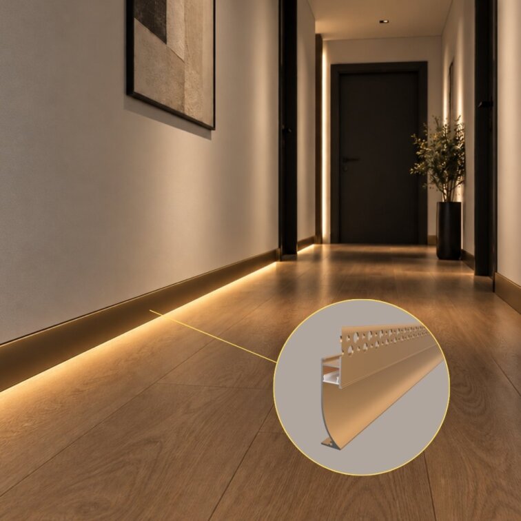 LED lišta soklová - Base glow BRONZE