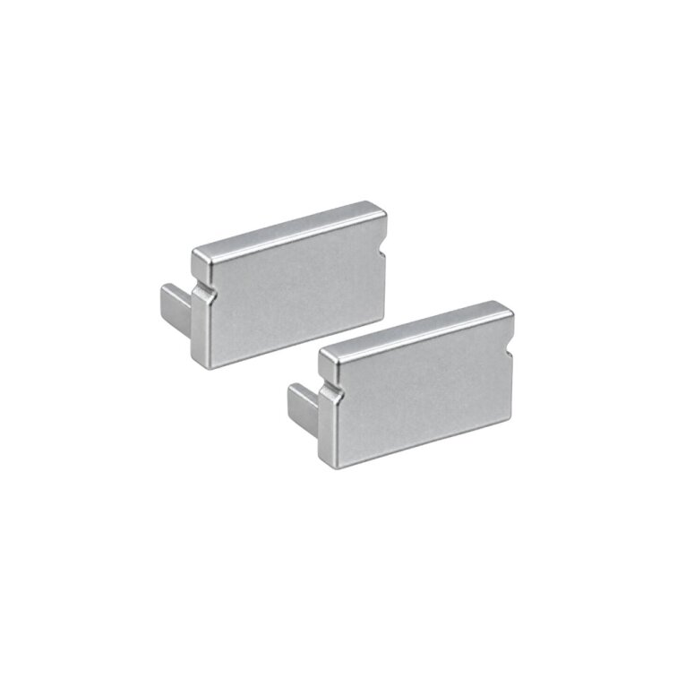 Koncovky pre LED lištu S31 - strieborné (2ks)