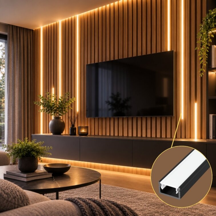 LED lišta povrchová - S31 čierna