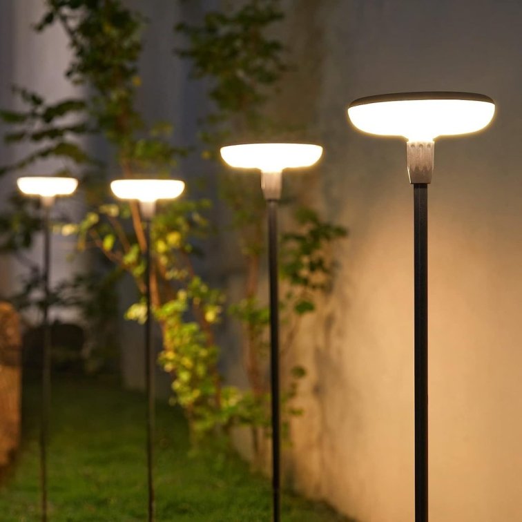 LED solárna lampa kruh - Efekt plávajúceho svetla