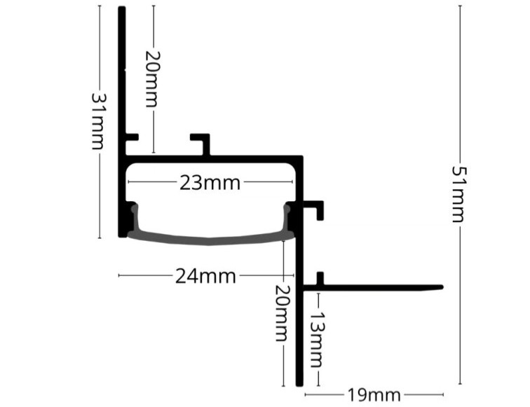 LED lišta SDK WALL-GLOW FULL