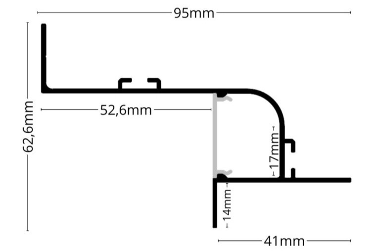 LED lišta WALL-GLOW MAXI biela
