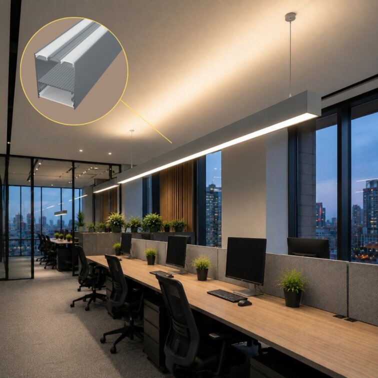 LED lišta SUSPENDED 1 - Grey