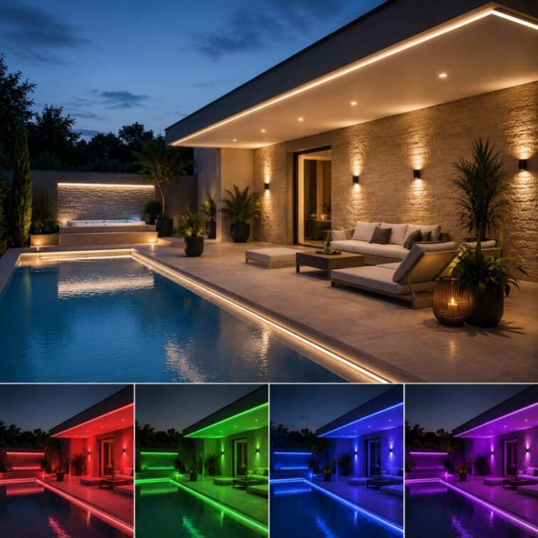 PROFI LED pásik RGBW 4in1 60LED/m 16W/m 24V IP65 – RGB+studená biela