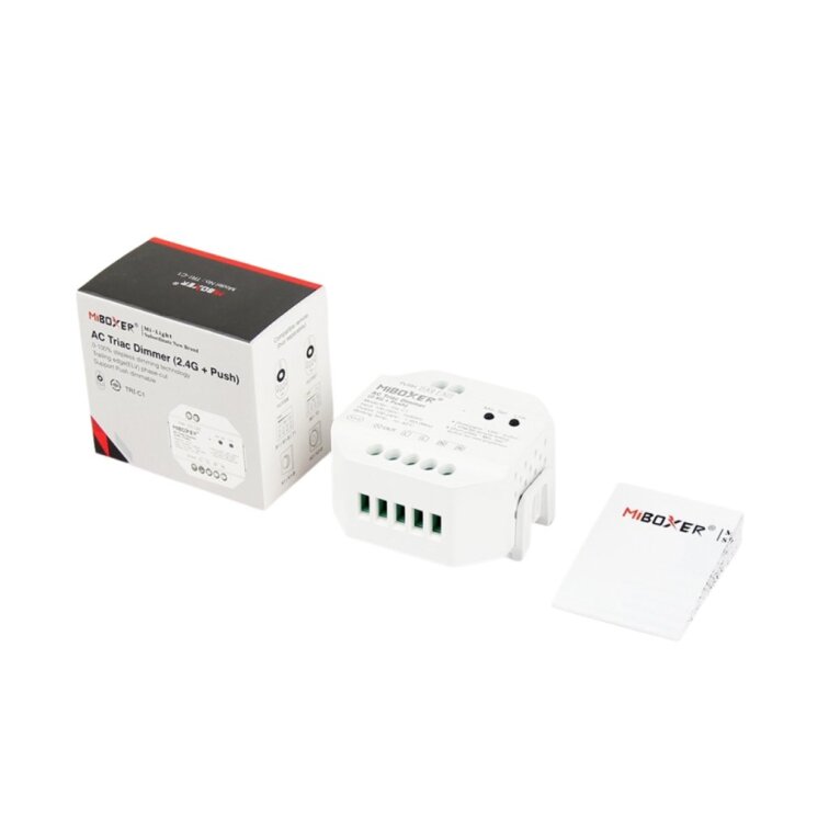 TRIAC stmievač 230V, RF 2.4GHz + PUSH, 300W