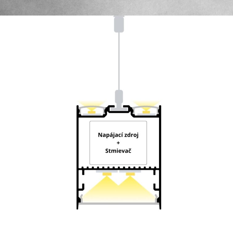 LED lišta SUSPENDED 1