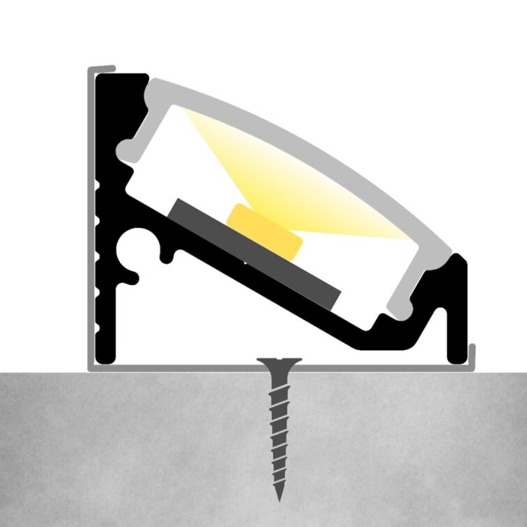 Úchytka pre rohový profil C6 30/60°