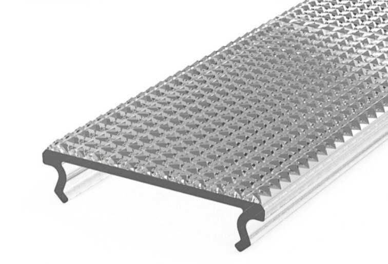 Priehľadná krytka prizmatická zaklapávacia pre SUSPENDED