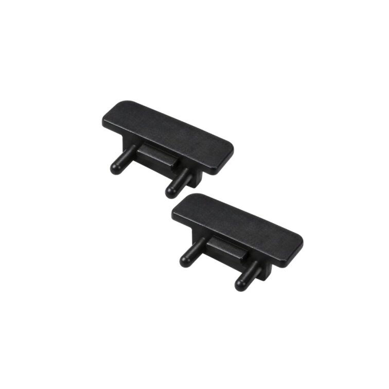 Koncovky pre LED lištu zapustenú R31 - čierne (2ks)