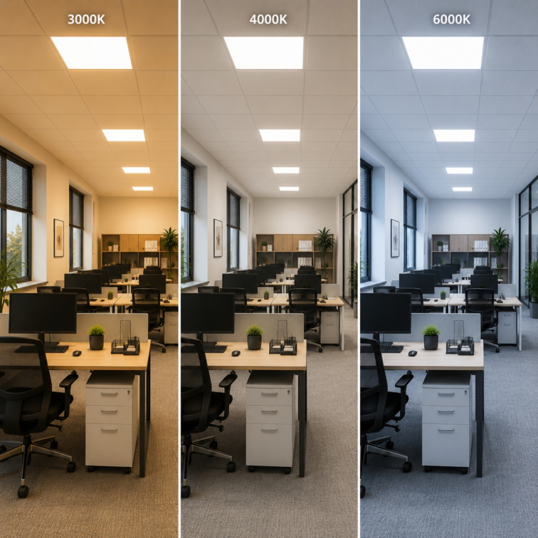LED panel 28W UGR<19 595x595 mm - CCT 3000K/4000K/6000K